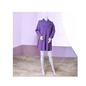 LARACE Cowl Neck Sweatshirts Plus Size Tops Tunic Shirt 2X